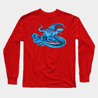 Dino Surfer Long Sleeve T-Shirt